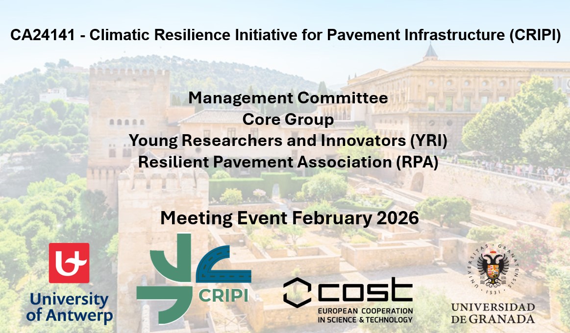 Announcement CRIPI CG and MC meeting Granada